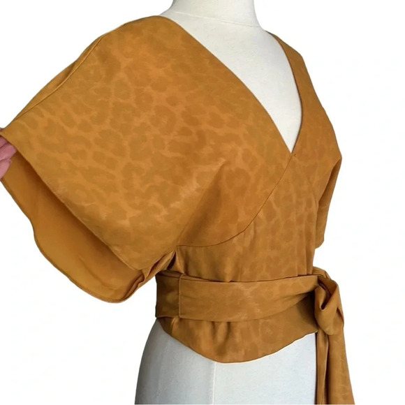 Anthropologie CURRENT AIR Mindy Dolman Kimono Sleeve Wrap Blouse Size XS NWOT - Picture 9 of 15
